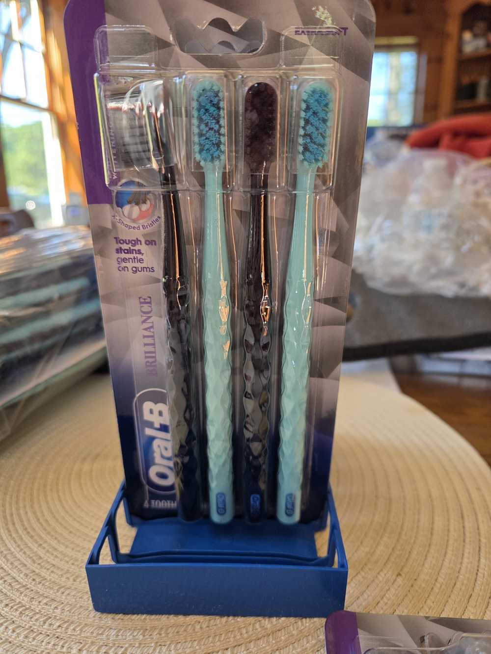 Oral-B Brilliance 4-Pack Toothbrushes in Teal and Black
